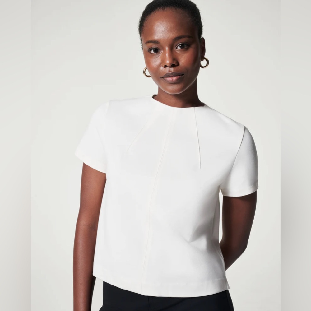 SPANX The Perfect Short Sleeve Crew Neck Top